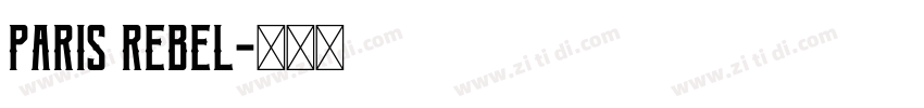 paris rebel字体转换